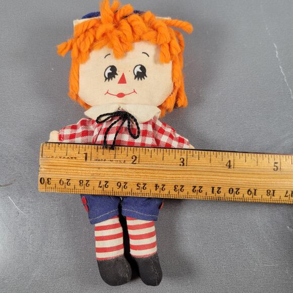 Vintage Knickerbocker Raggedy Andy Doll, Hallmark, 6", Made in Korea - Picture 6 of 8